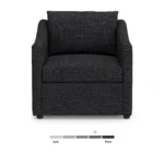 Landry 32.25_ Lounge Chair - Napa Charcoal