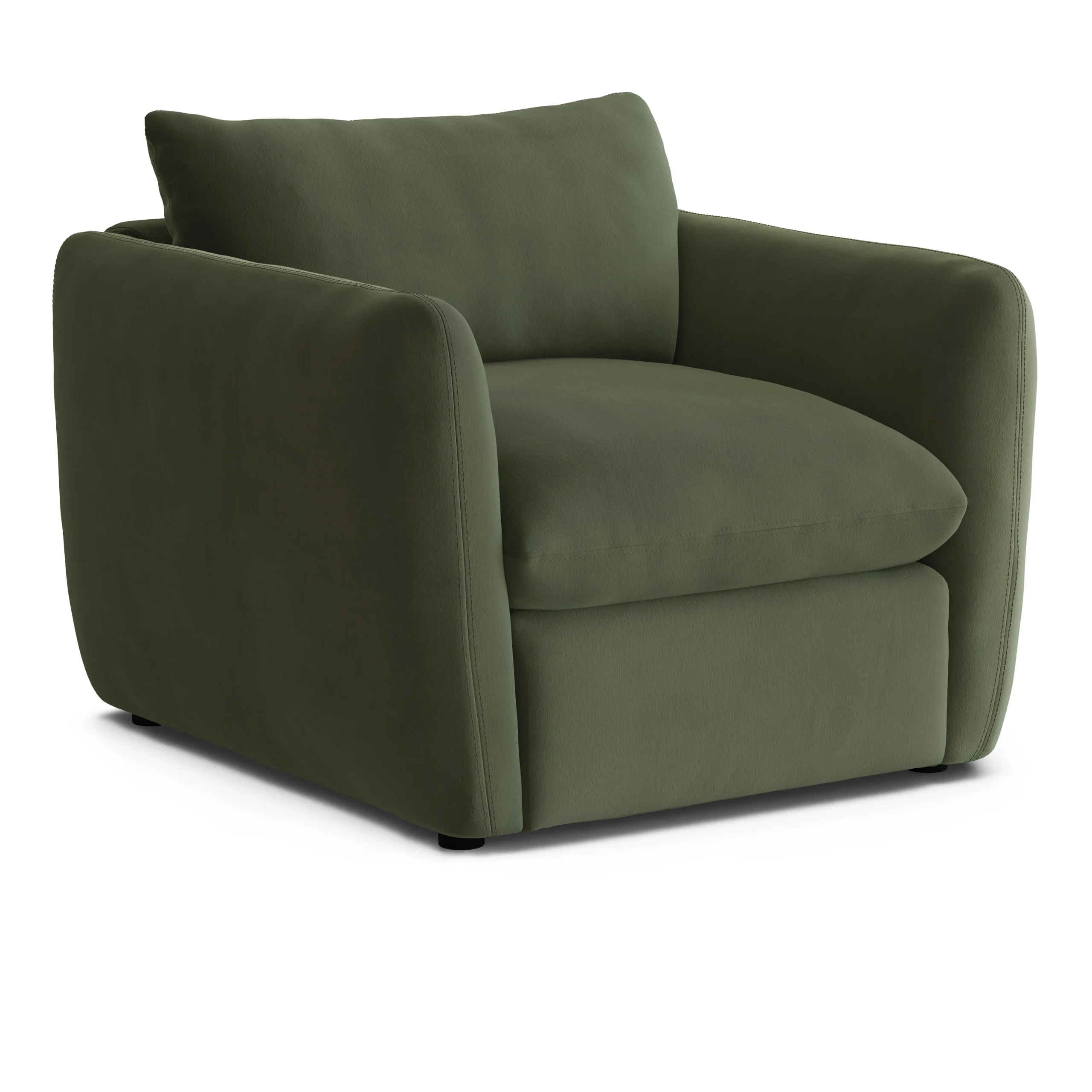 Leigh 42_ Velvet Lounge Chair - Hale Fir Green - Image 11