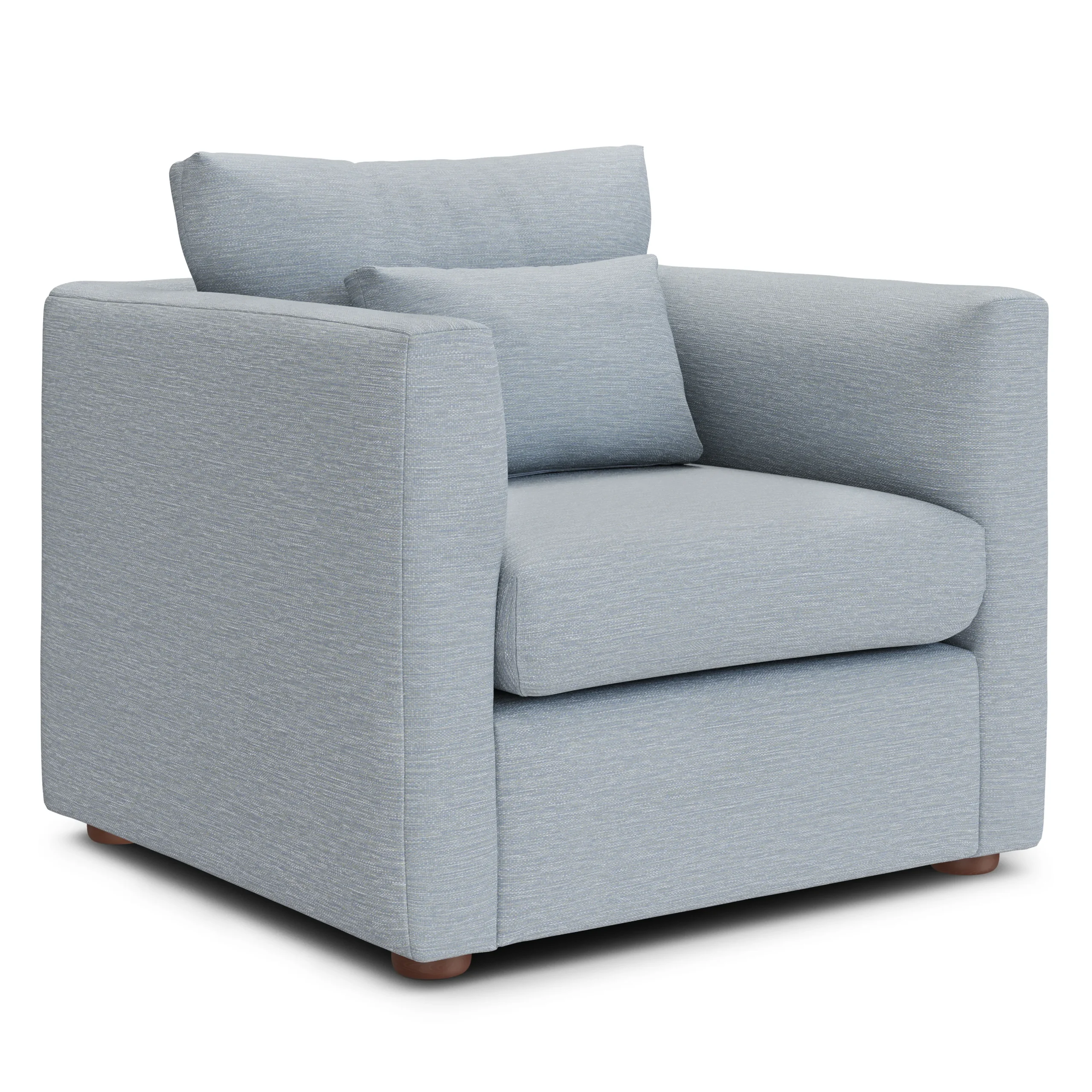 Marina 38_ Lounge Chair - Silver Light Blue - Image 9