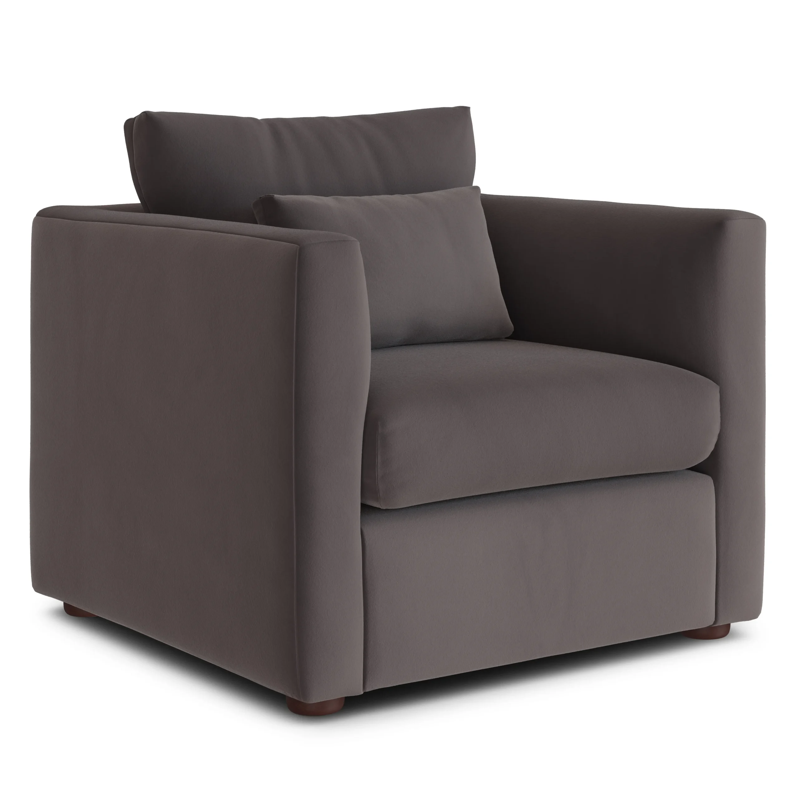 Marina 38_ Velvet Lounge Chair - Hale Warm Gray - Image 12