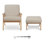 Otio 26_ Lounge Set - Oak and Welsh Taupe