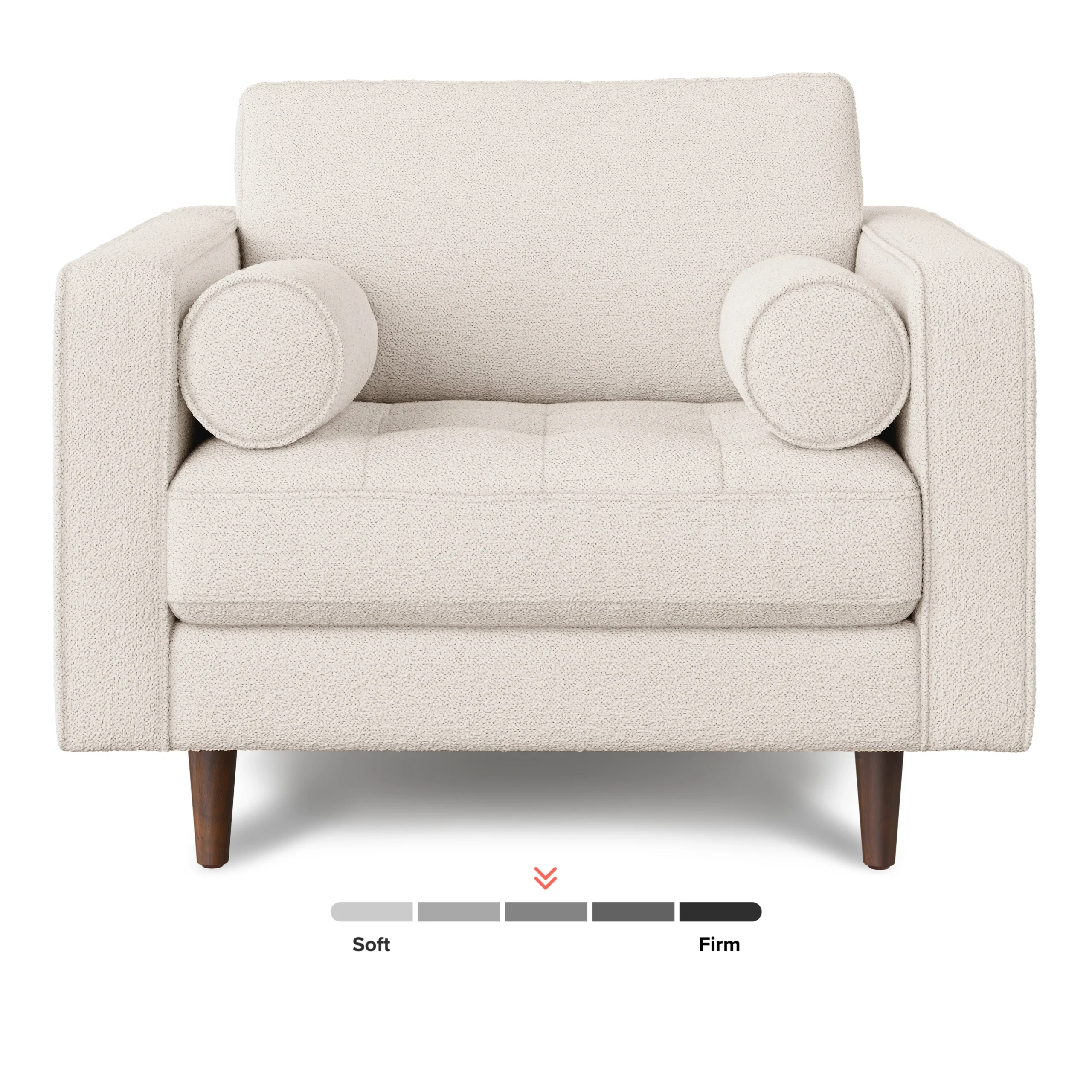 Sven 42_ Tufted Lounge Chair - Ivory Wool Bouclé - Image 7