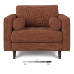 Sven 42_ Tufted Lounge Chair - Napa Rust