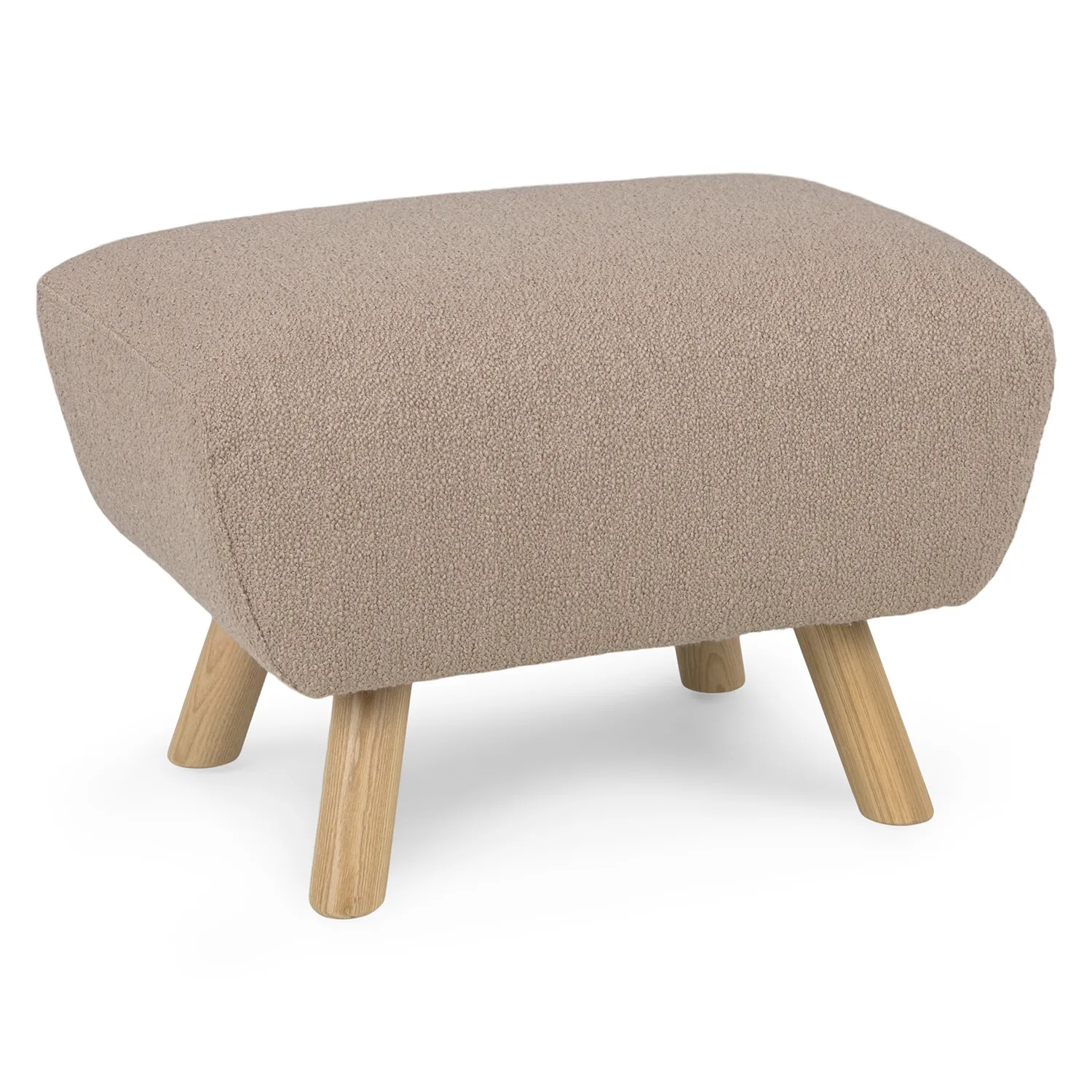 Gabriola 23_ Ottoman - Sandstone Wool Bouclé - Image 3