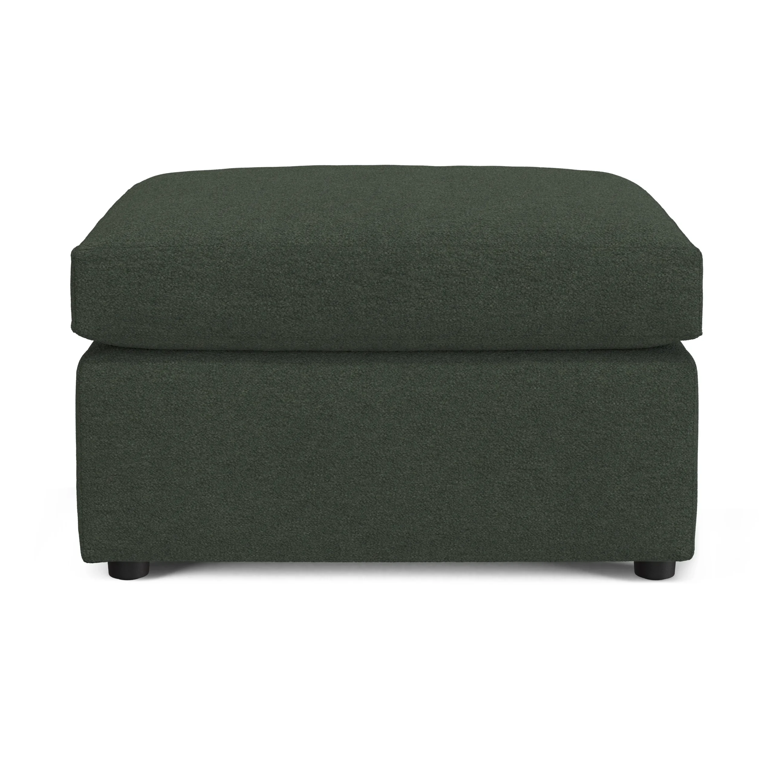 Landry 28_ Ottoman - Green Wool Bouclé - Image 3