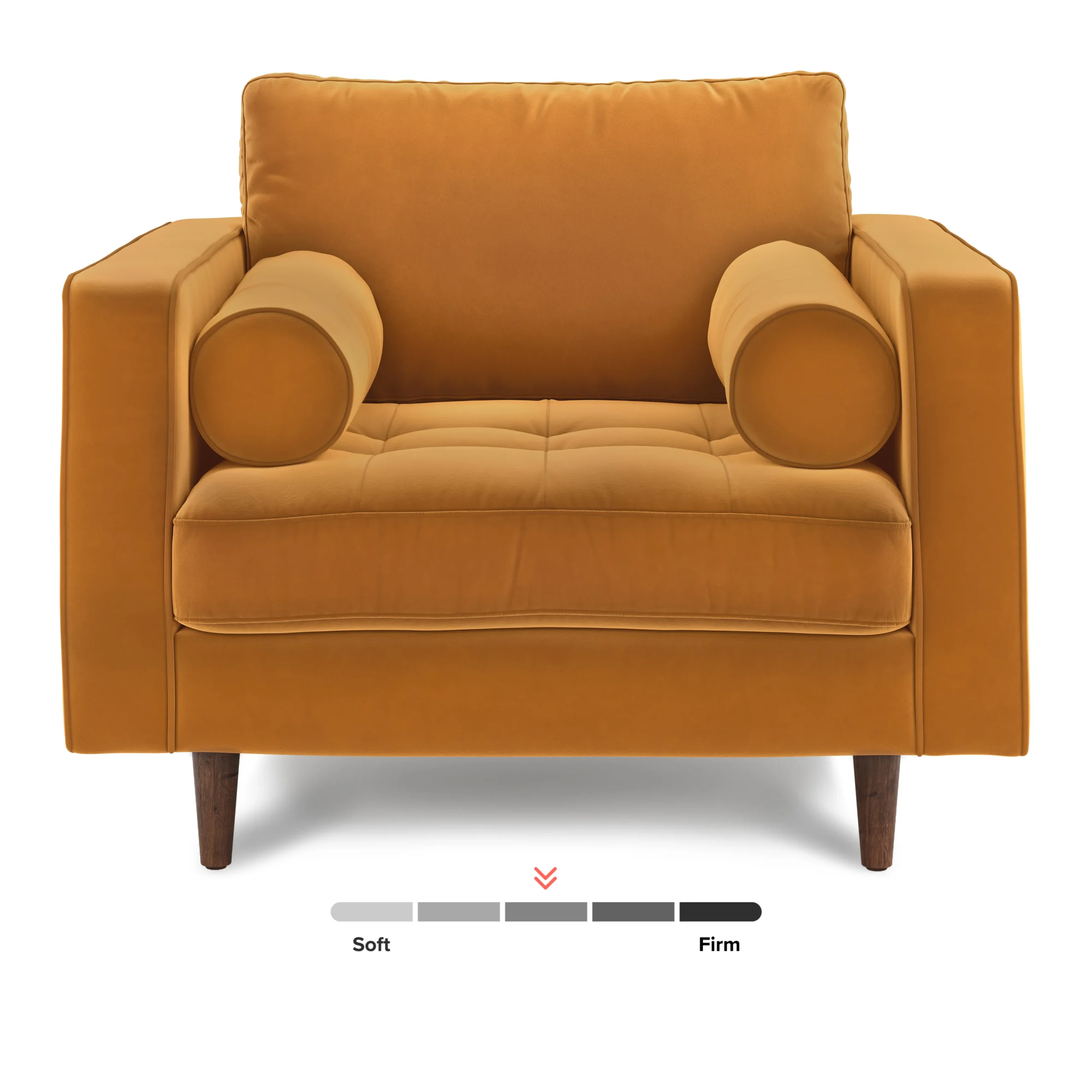 Sven 42_ Tufted Velvet Lounge Chair - Plush Pacific Ginger - Image 10