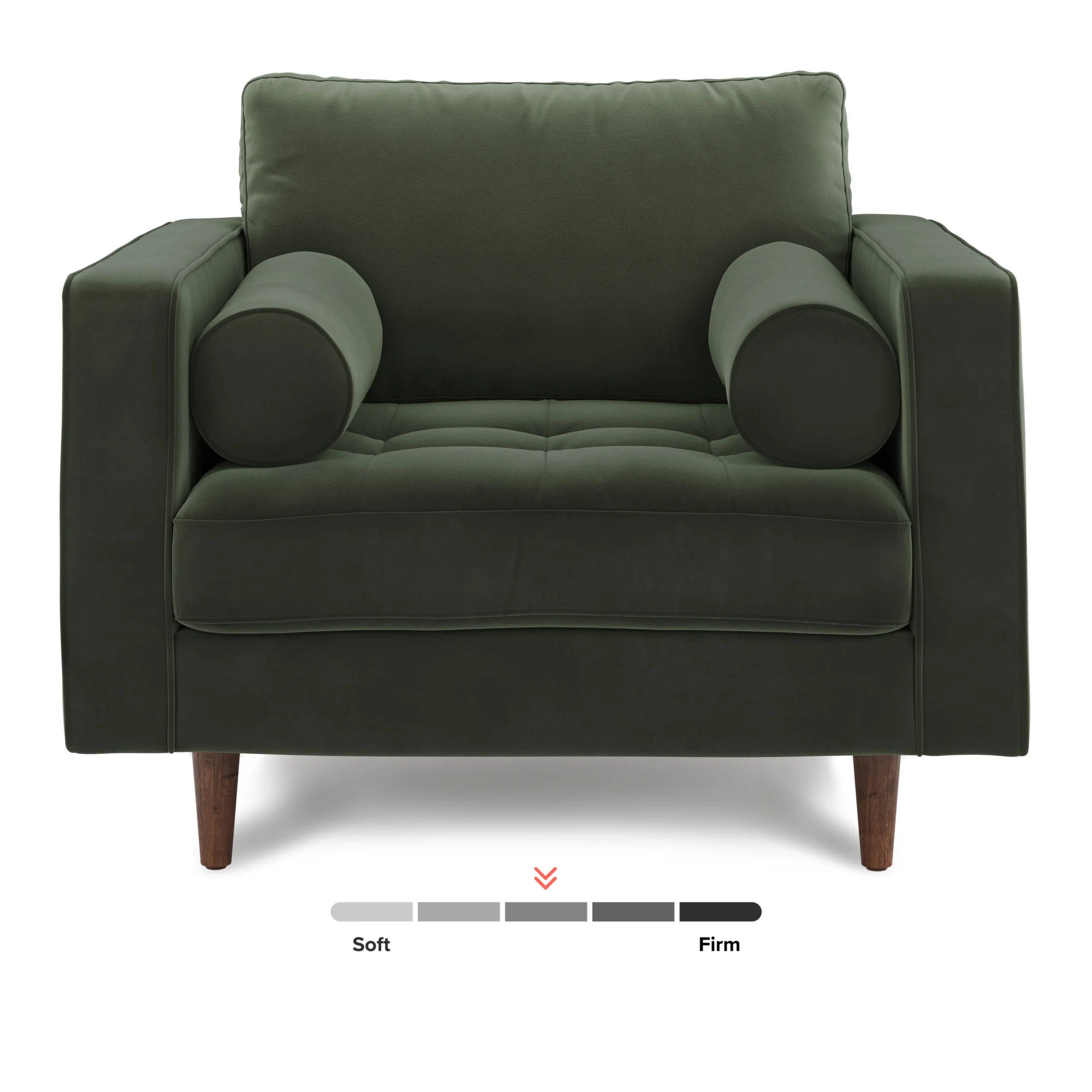 Sven 42_ Tufted Velvet Lounge Chair - Plush Pacific Green - Image 11