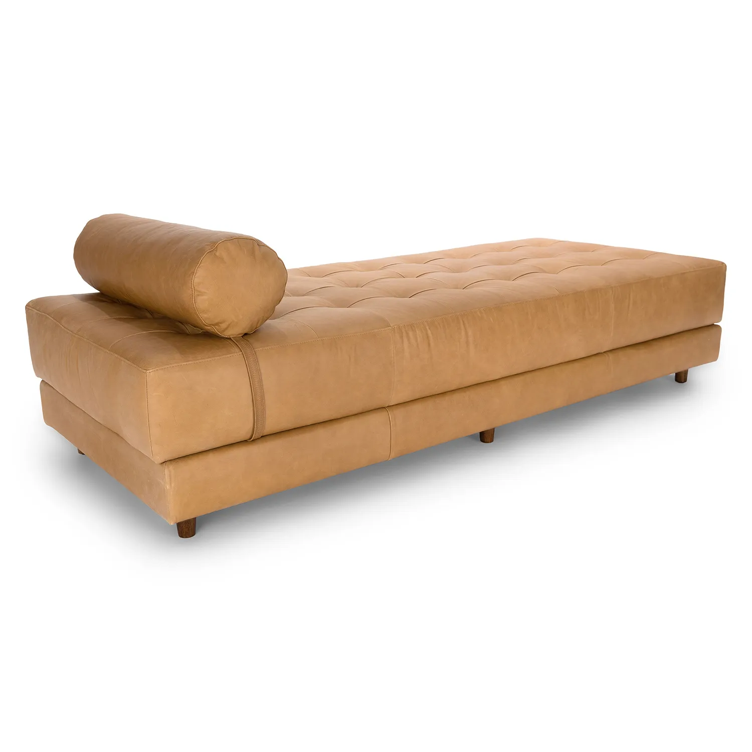 Sven 79_ Tufted Leather Chaise Lounge - Charme Tan - Image 10