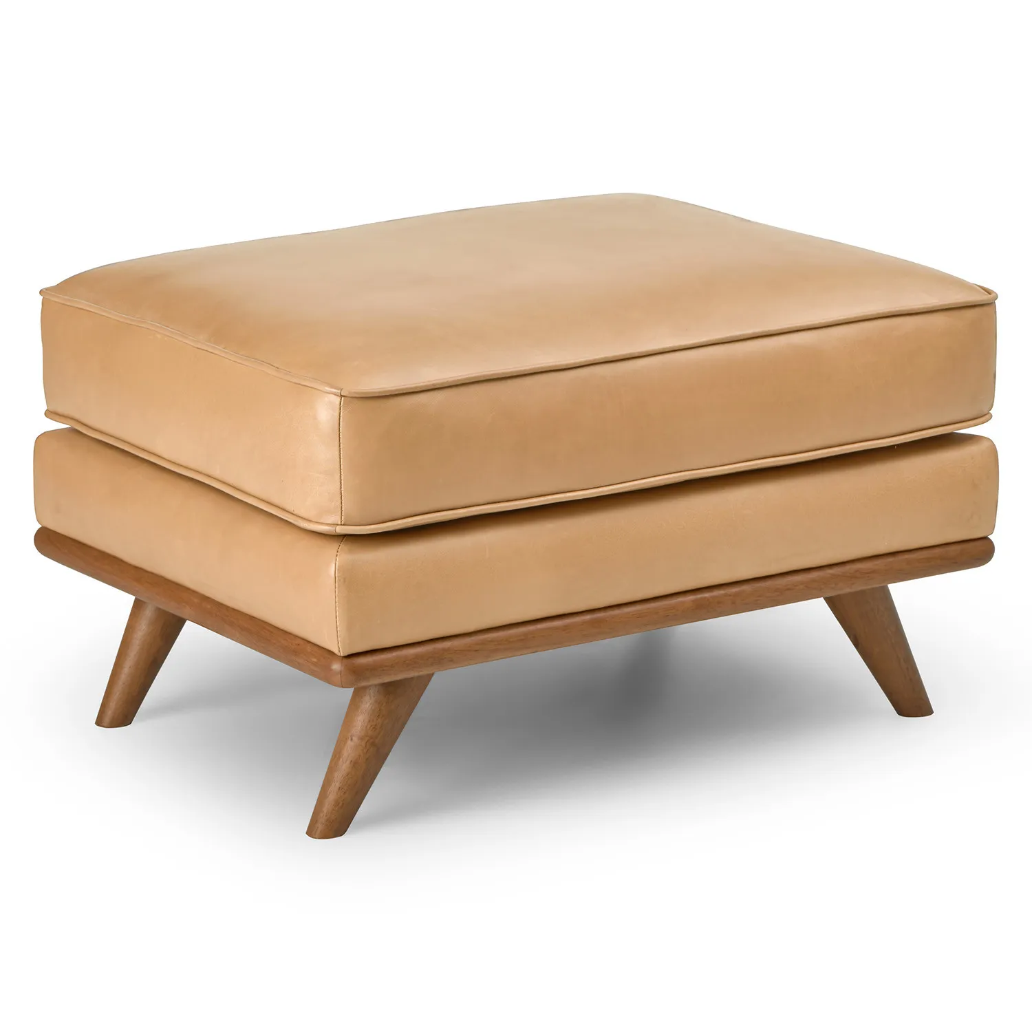 Timber 31_ Leather Ottoman - Charme Tan - Image 4