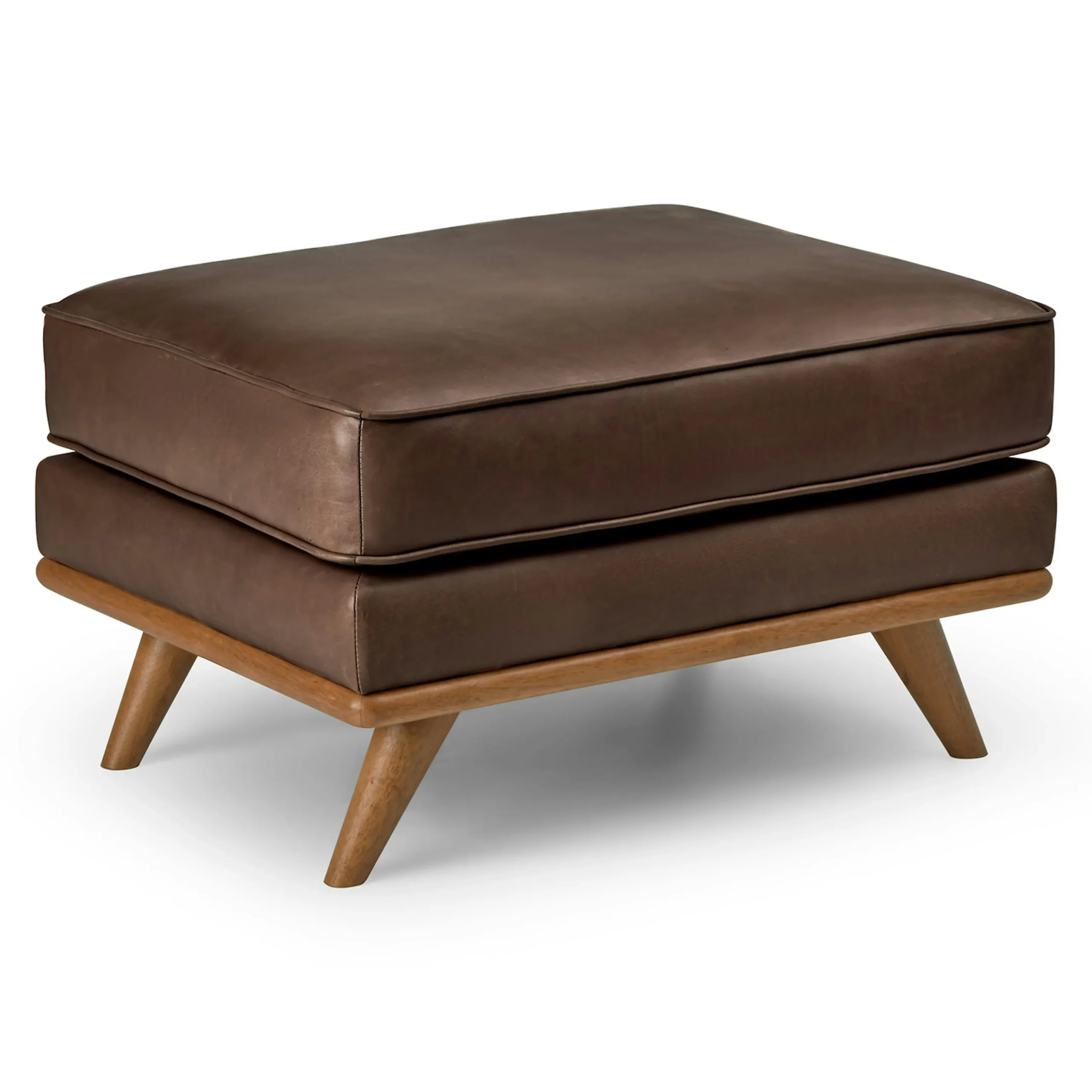 Timber 31_ Leather Ottoman - Charme Chocolat - Image 11