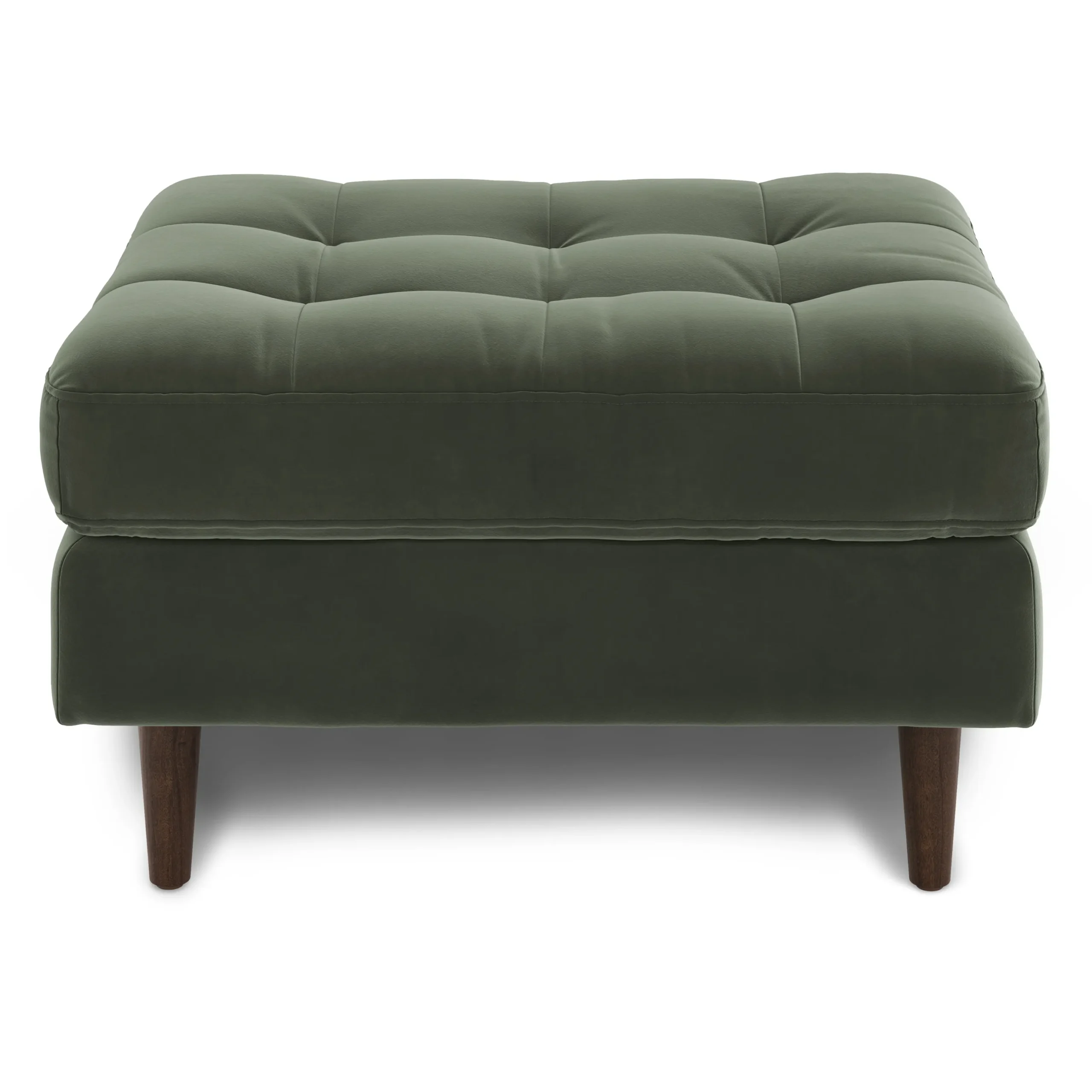 Sven 30_ Velvet Ottoman - Plush Pacific Green - Image 9