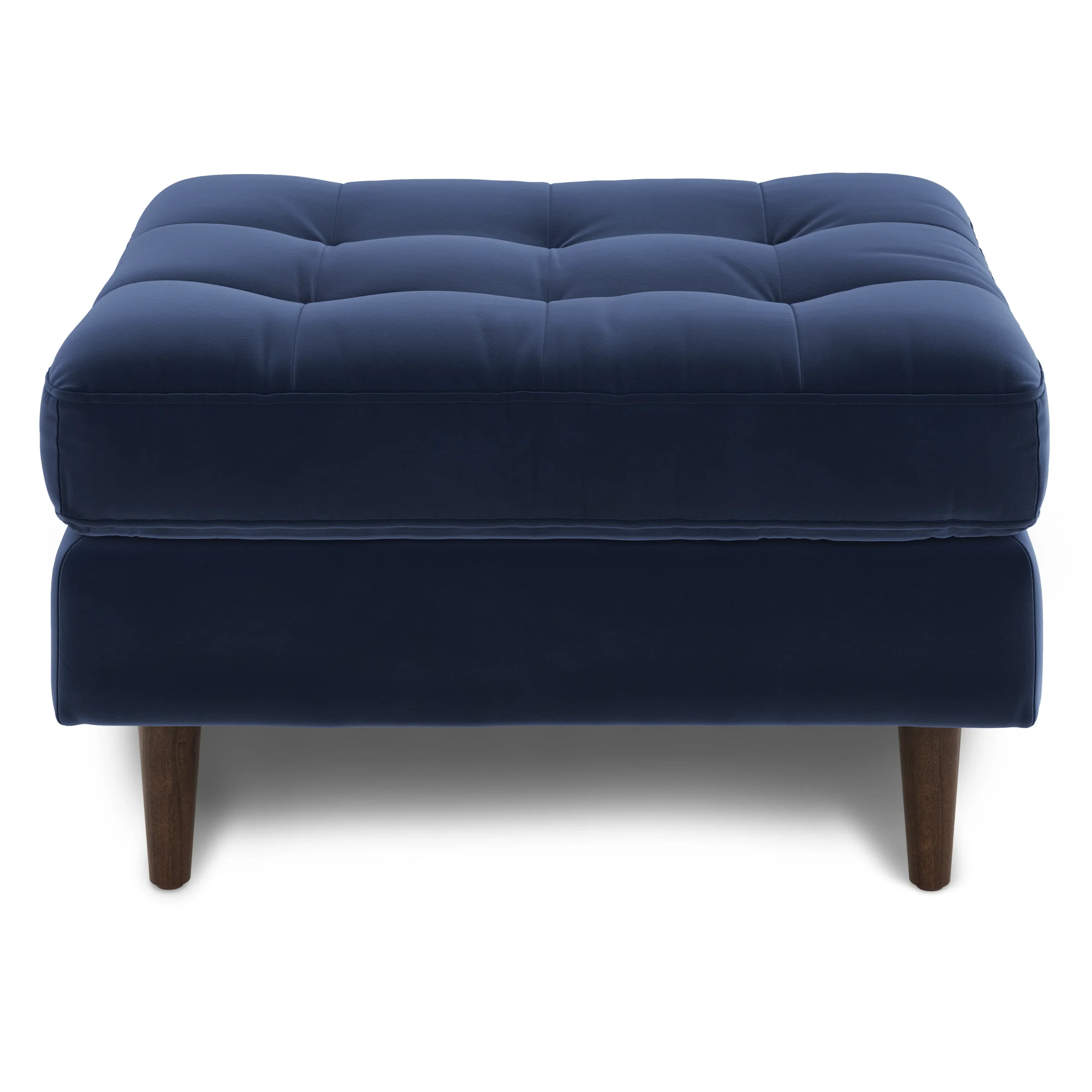Sven 30_ Velvet Ottoman - Plush Cascadia Blue - Image 9