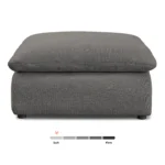 Leigh 41_ Ottoman - Silver Gray