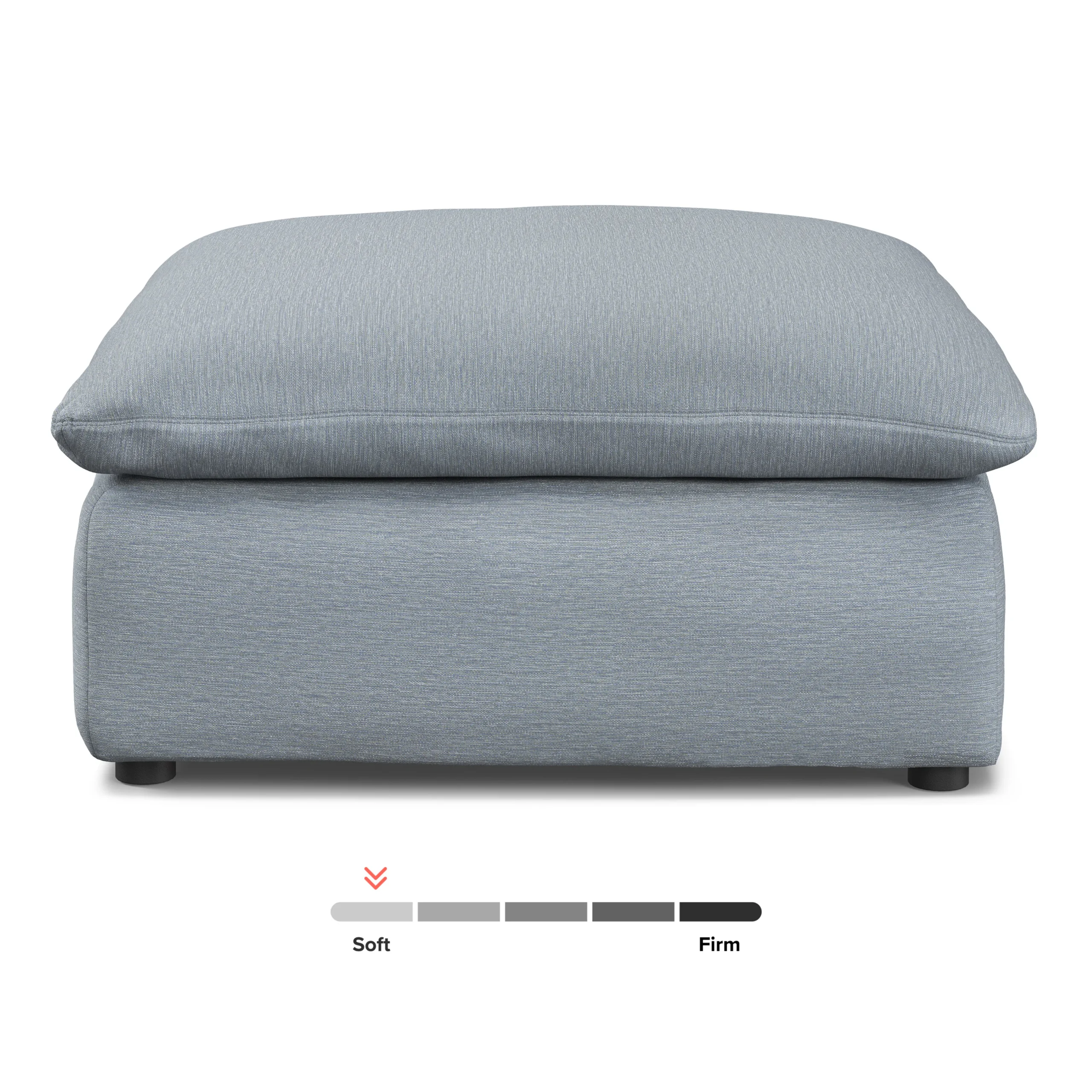 Leigh 41_ Ottoman - Silver Light Blue - Image 3