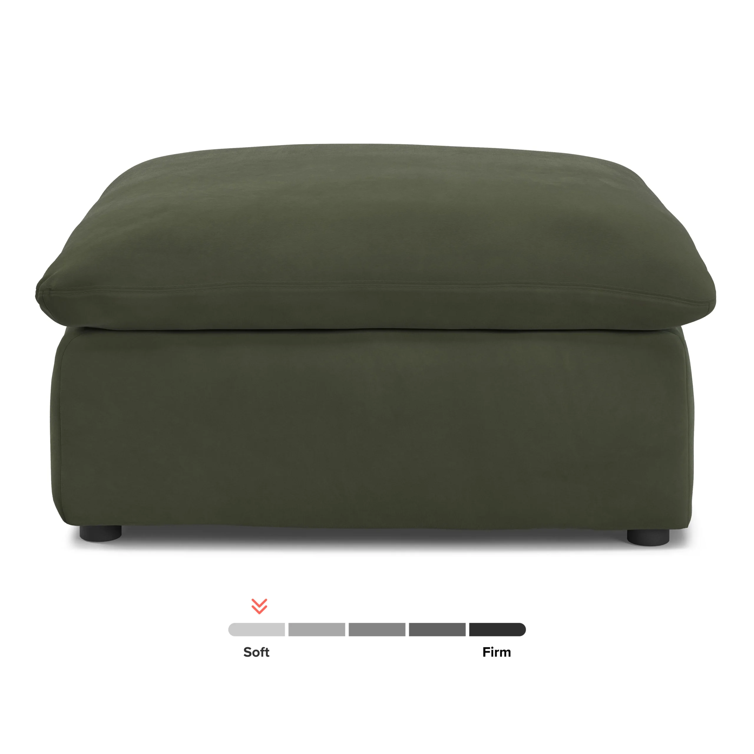 Leigh 41_ Velvet Ottoman - Hale Fir Green - Image 3