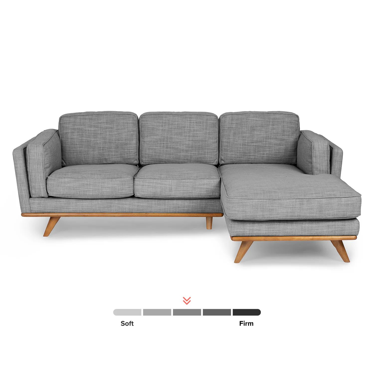 Timber 93_ Right Sectional - Pebble Gray - Image 3