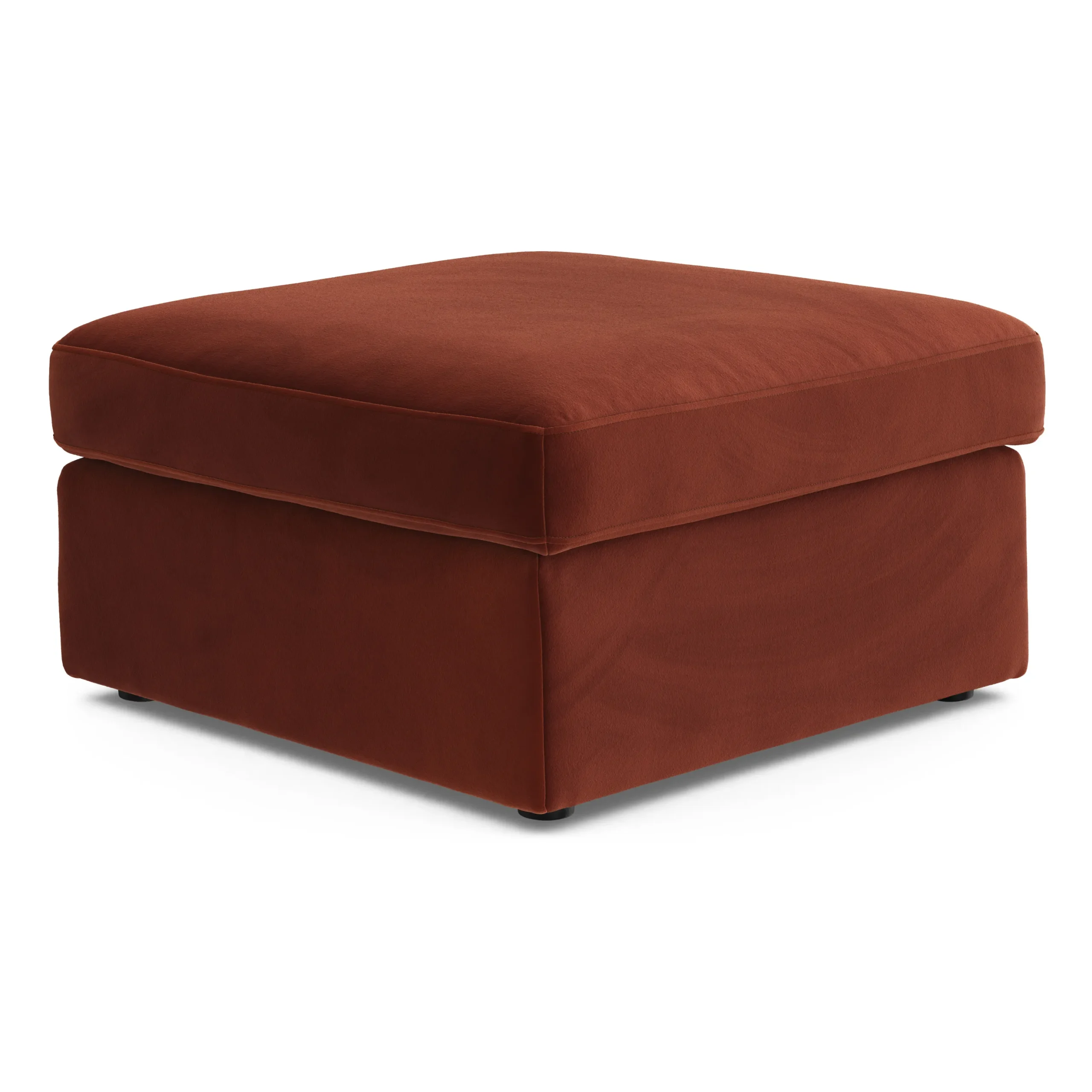 Lenae 33_ Velvet Ottoman - Hale Rust - Image 3