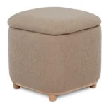 Maribo 19_ Storage Ottoman - Sandstone Wool Bouclé