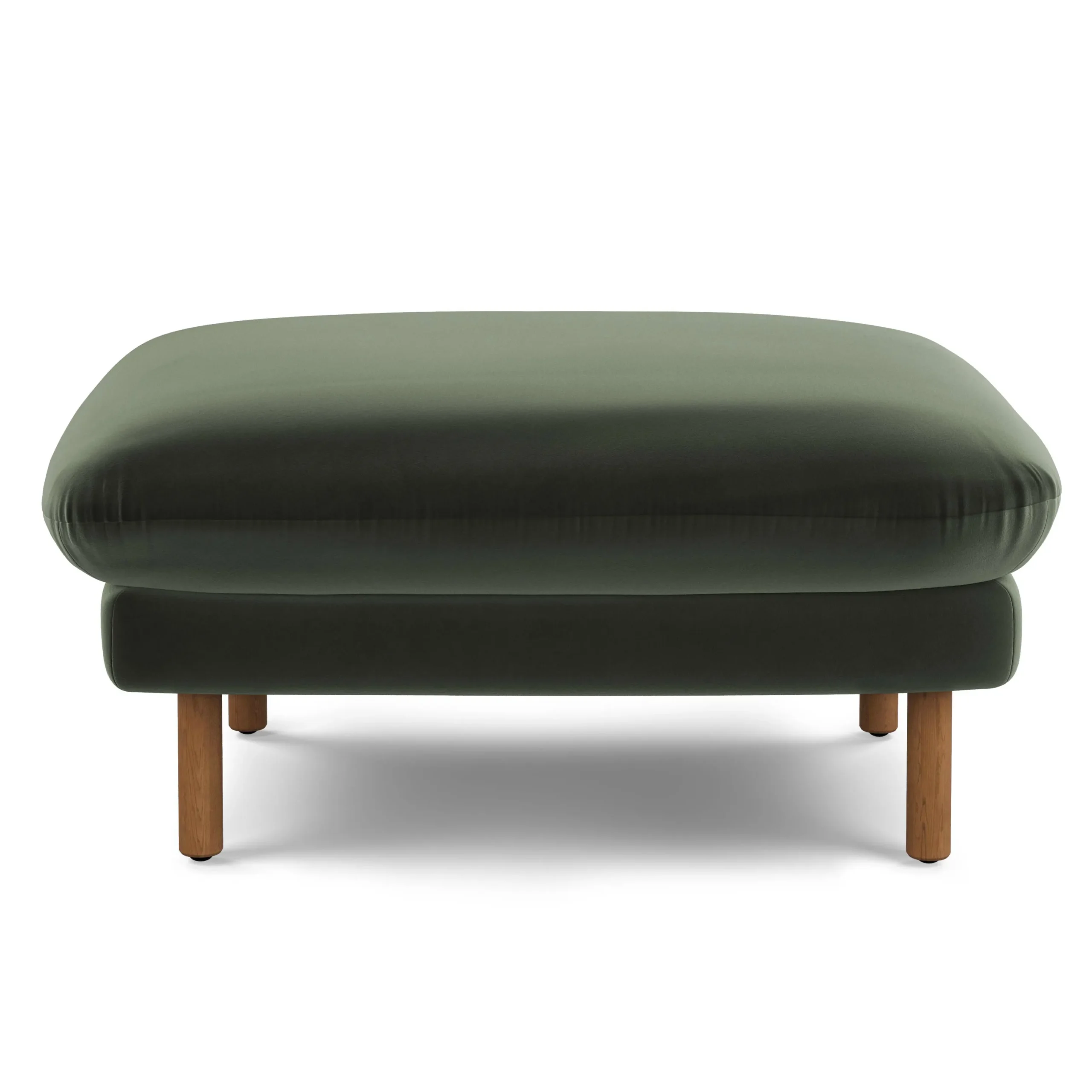 Sanders 35.5_ Velvet Ottoman - Plush Pacific Green - Image 7