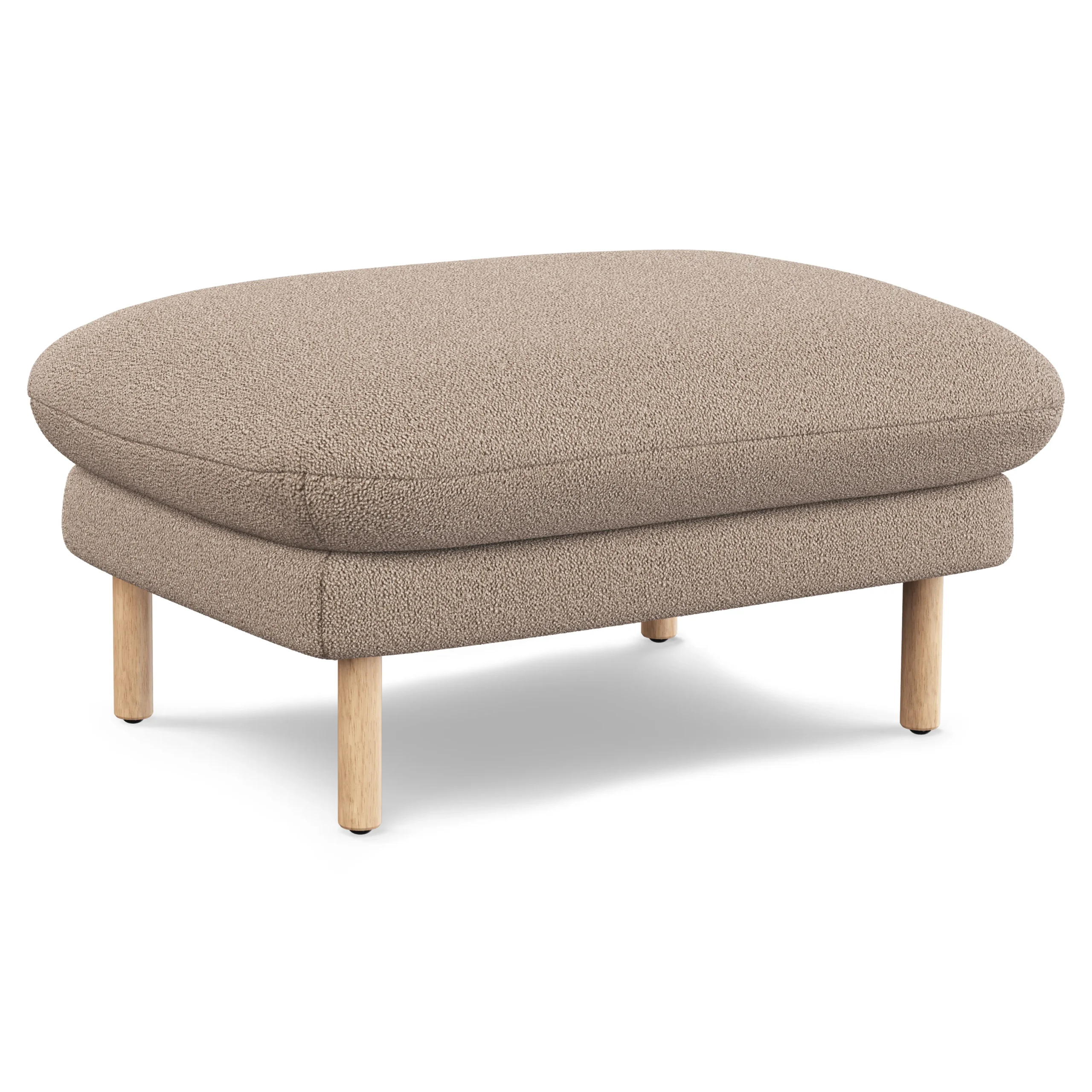 Sanders 35.5_ Ottoman - Sandstone Wool Bouclé - Image 9