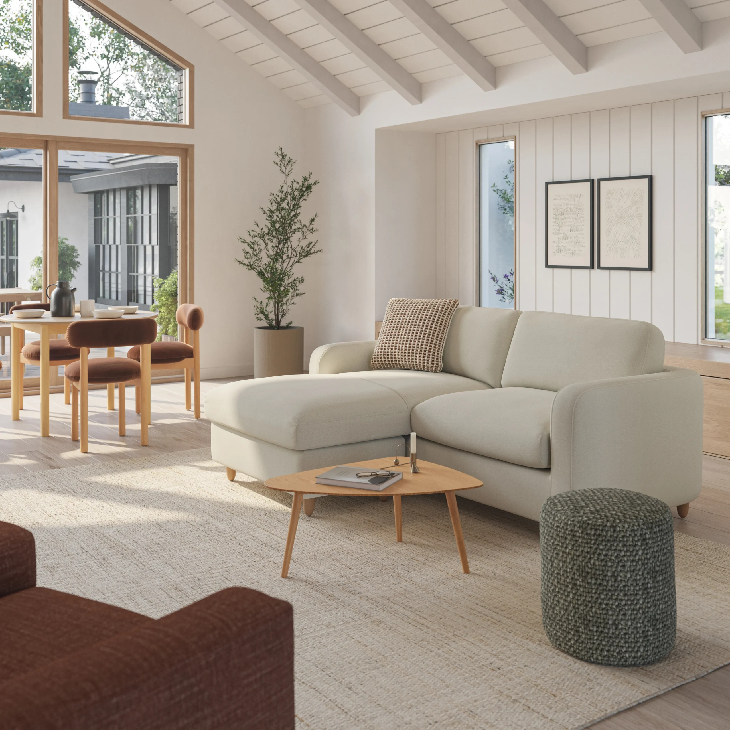 Vati 80_ Left Storage Sectional - Natural Oak and Buckler Ivory - Image 3