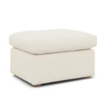 Marina 28.5_ Ottoman - Ivory Wool Bouclé