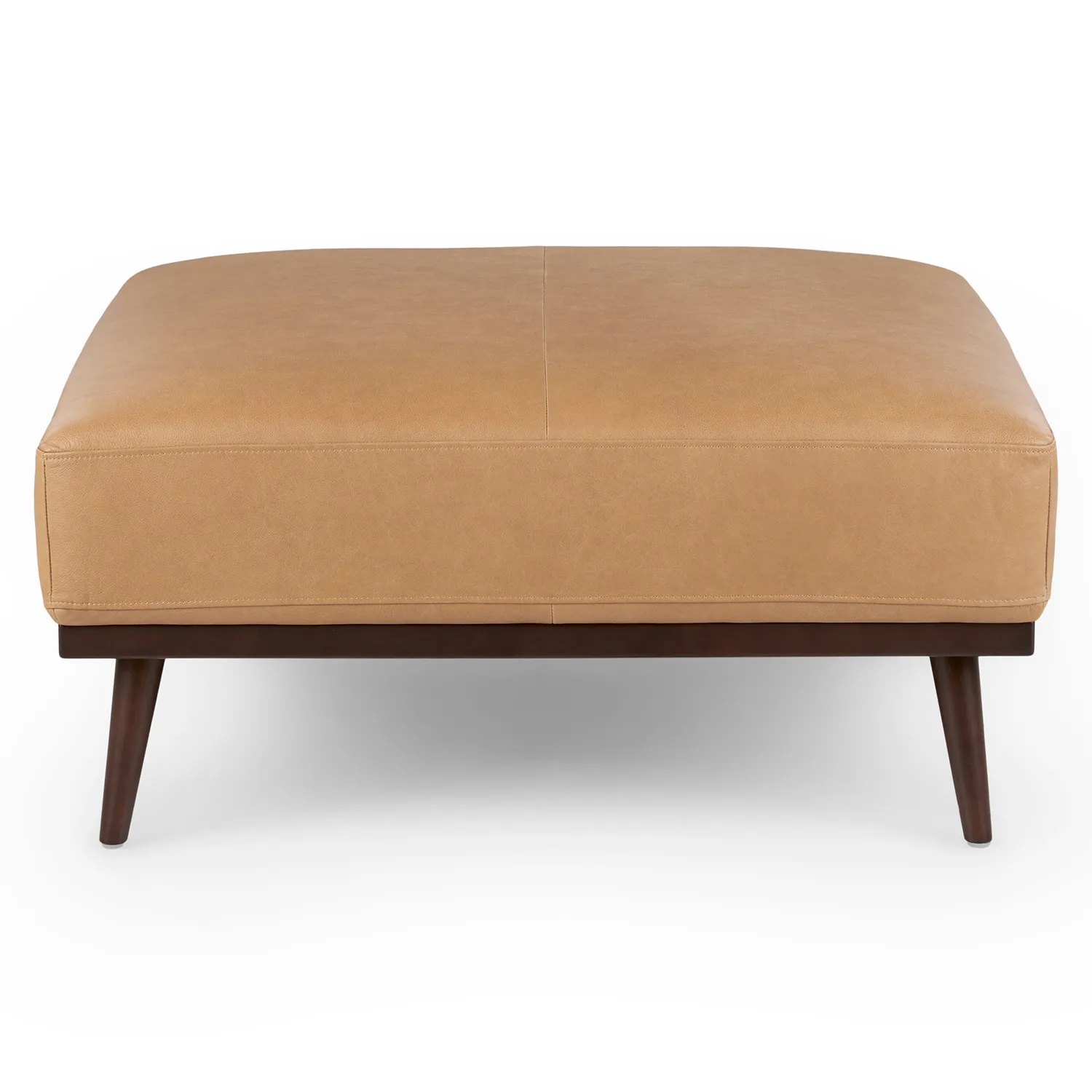 Rhett 38.5_ Leather Ottoman - Charme Tan - Image 3