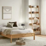 Fantol 26.5_ Shelving Unit, Narrow - Natural Oak