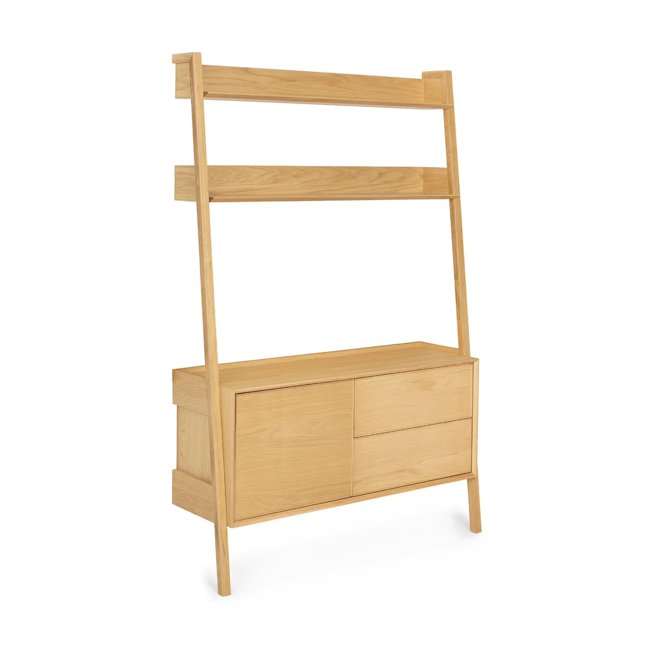 Fantol 51.5_ Shelving Unit with Storage - Natural Oak - Image 3