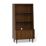 Frances 36_ Bookcase with Storage - Walnut