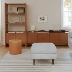 Torme 34_ Bookcase with Storage, Tall - Smoked Oak