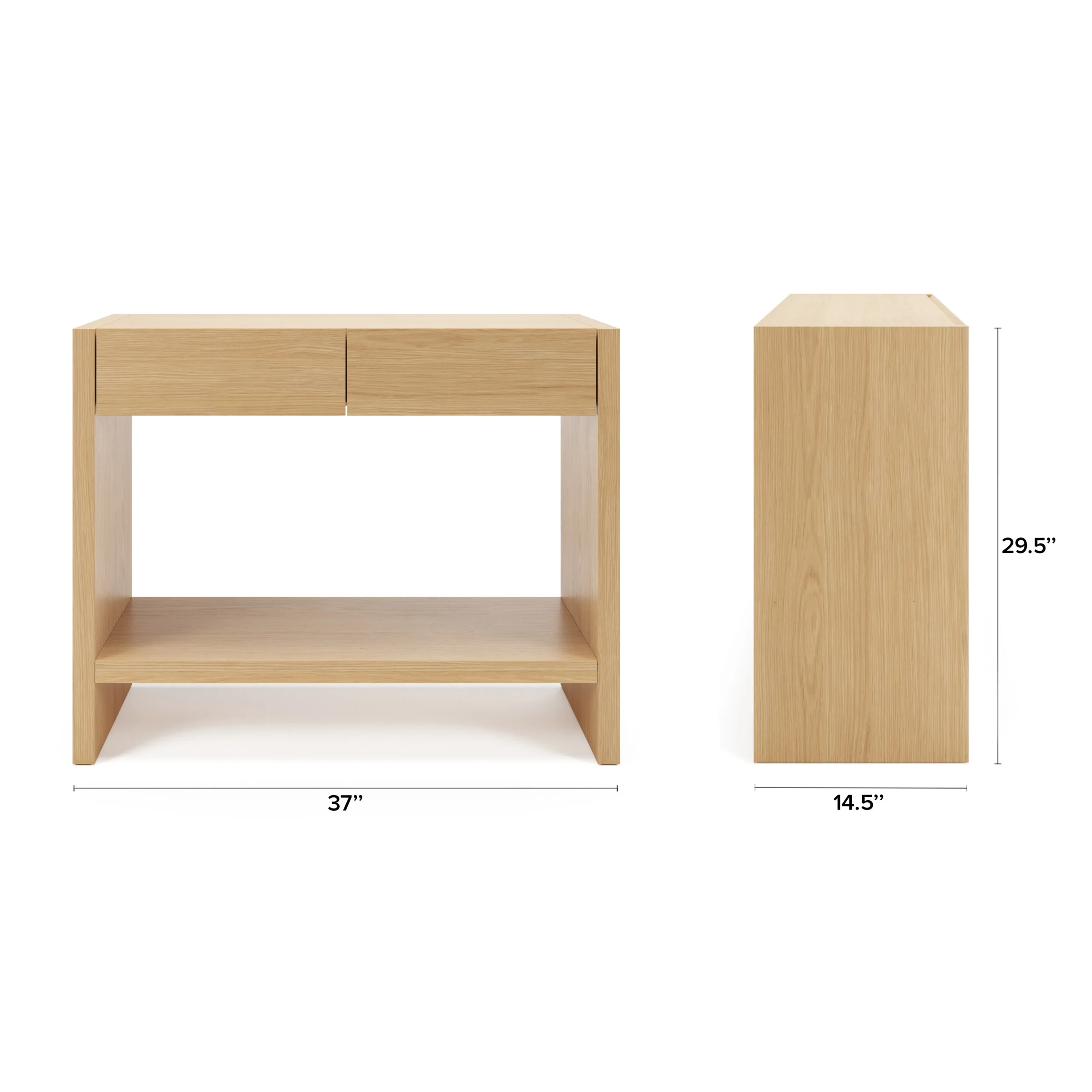 Leif 37_ Storage Console - White Oak - Image 3