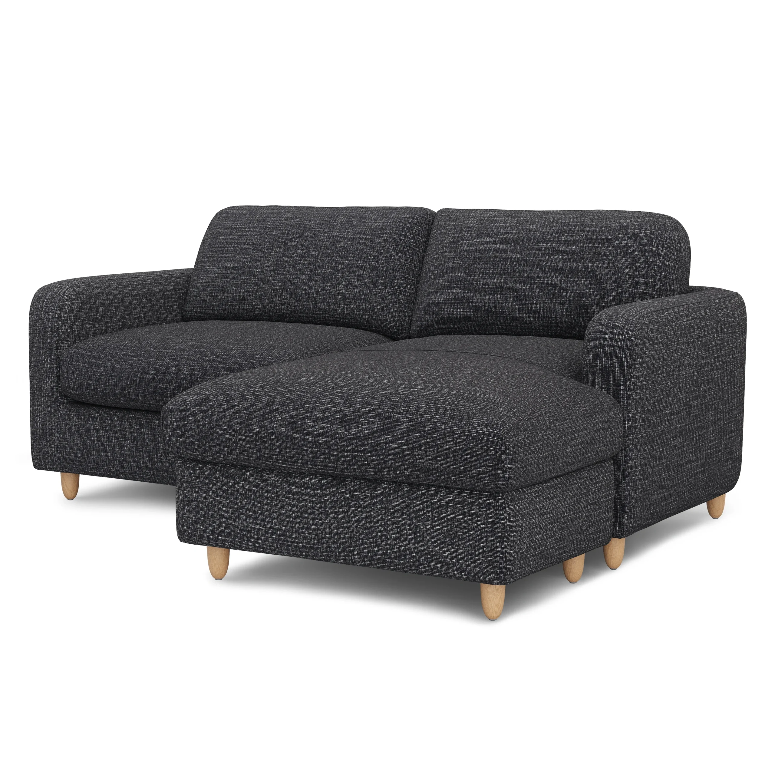 Vati 80_ Right Storage Sectional - Natural Oak and Napa Charcoal - Image 8