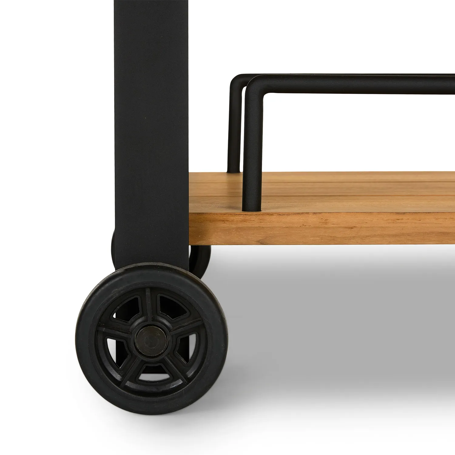 Hulst Outdoor Bar Cart - Teak - Image 4