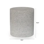 Solina Outdoor Stool - Gray Terrazzo