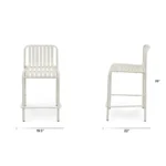Sarek Outdoor Stackable Counter Stool - Taupe