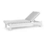 Eleya 78_ Outdoor Chaise Lounge - Cera Gray