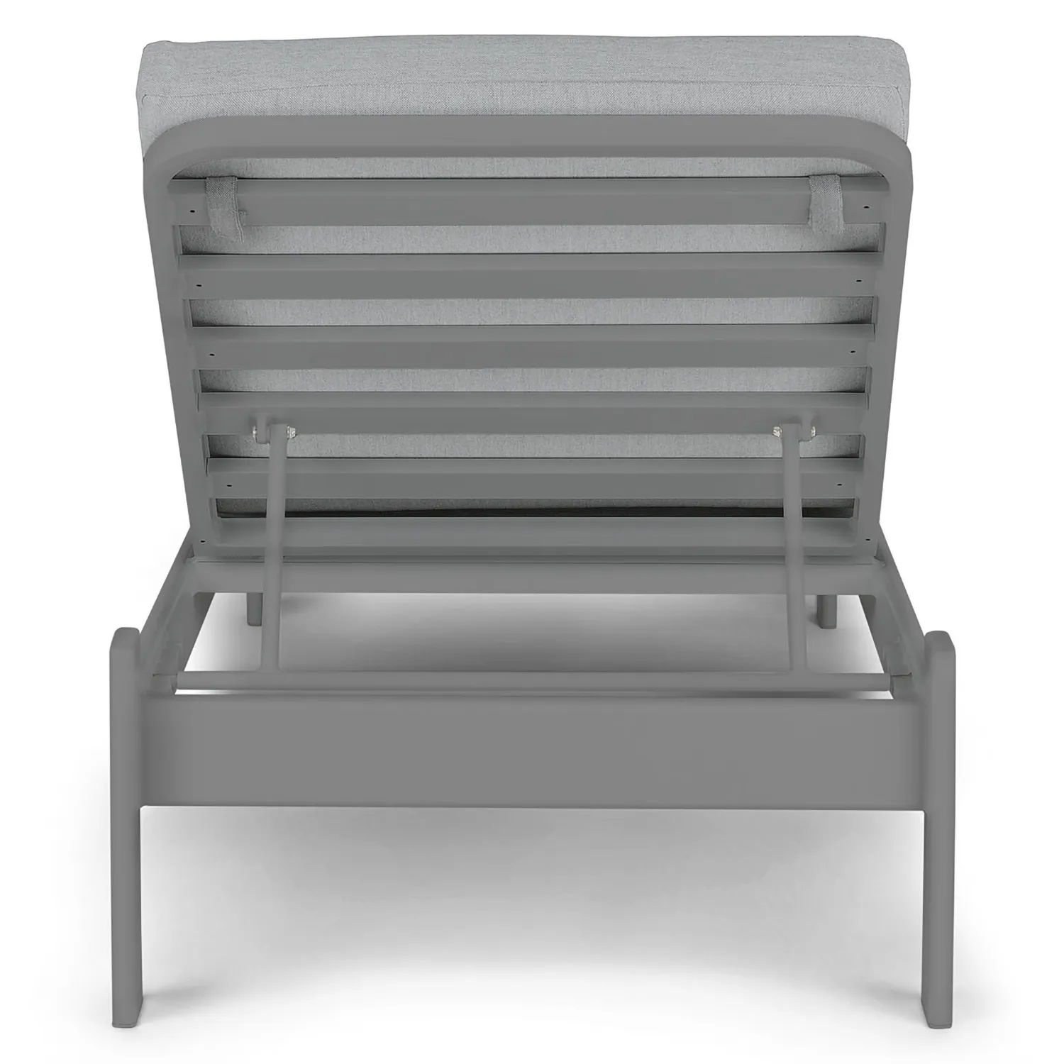 Eleya 78_ Outdoor Chaise Lounge - Stega Gray - Image 4