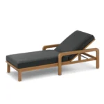 Laholm 78_ Outdoor Chaise Lounge - Dravite Black