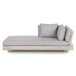 Lubek 69.25_ Outdoor Low Left Chaise Lounge - Beach Sand