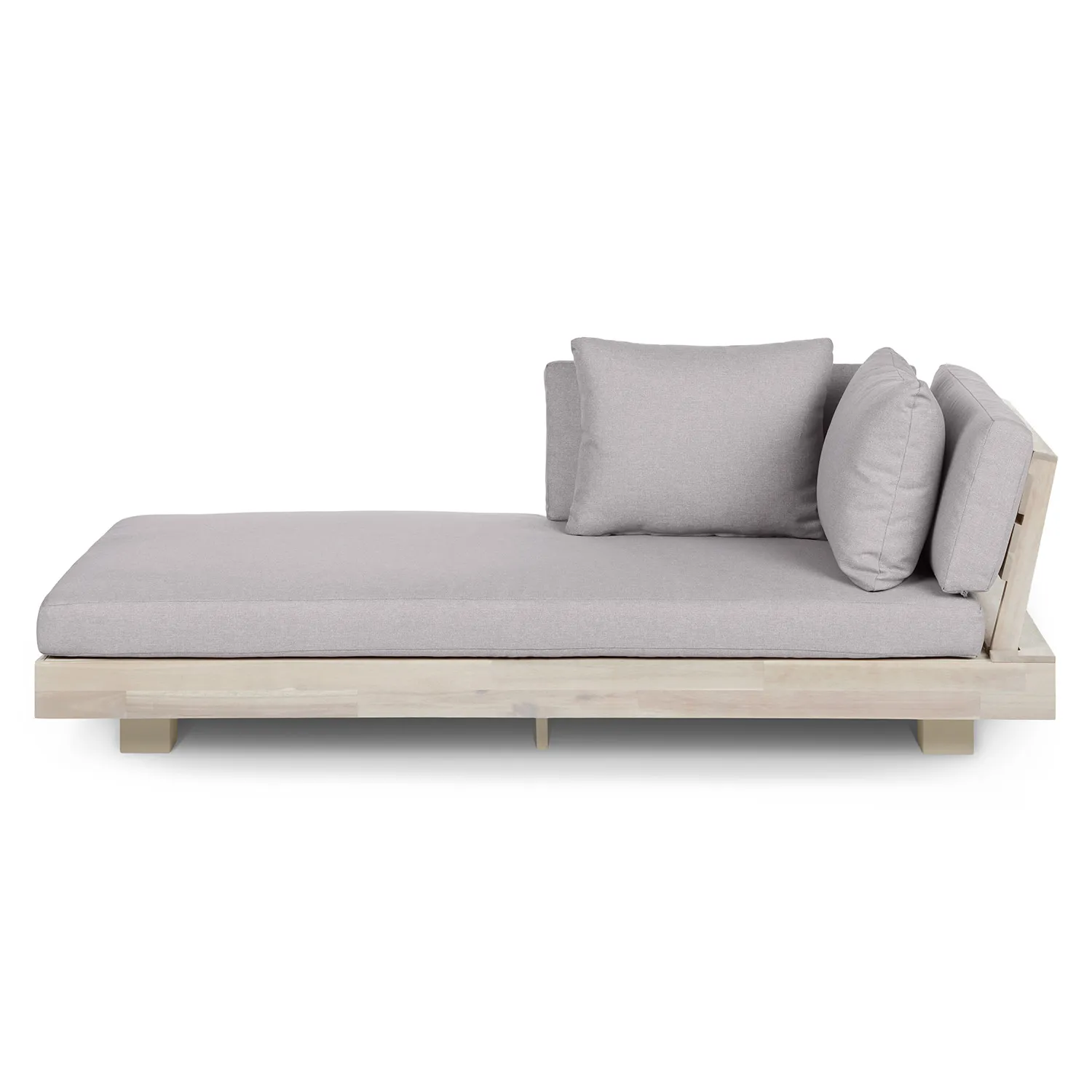 Lubek 69.25_ Outdoor Low Left Chaise Lounge - Beach Sand - Image 5