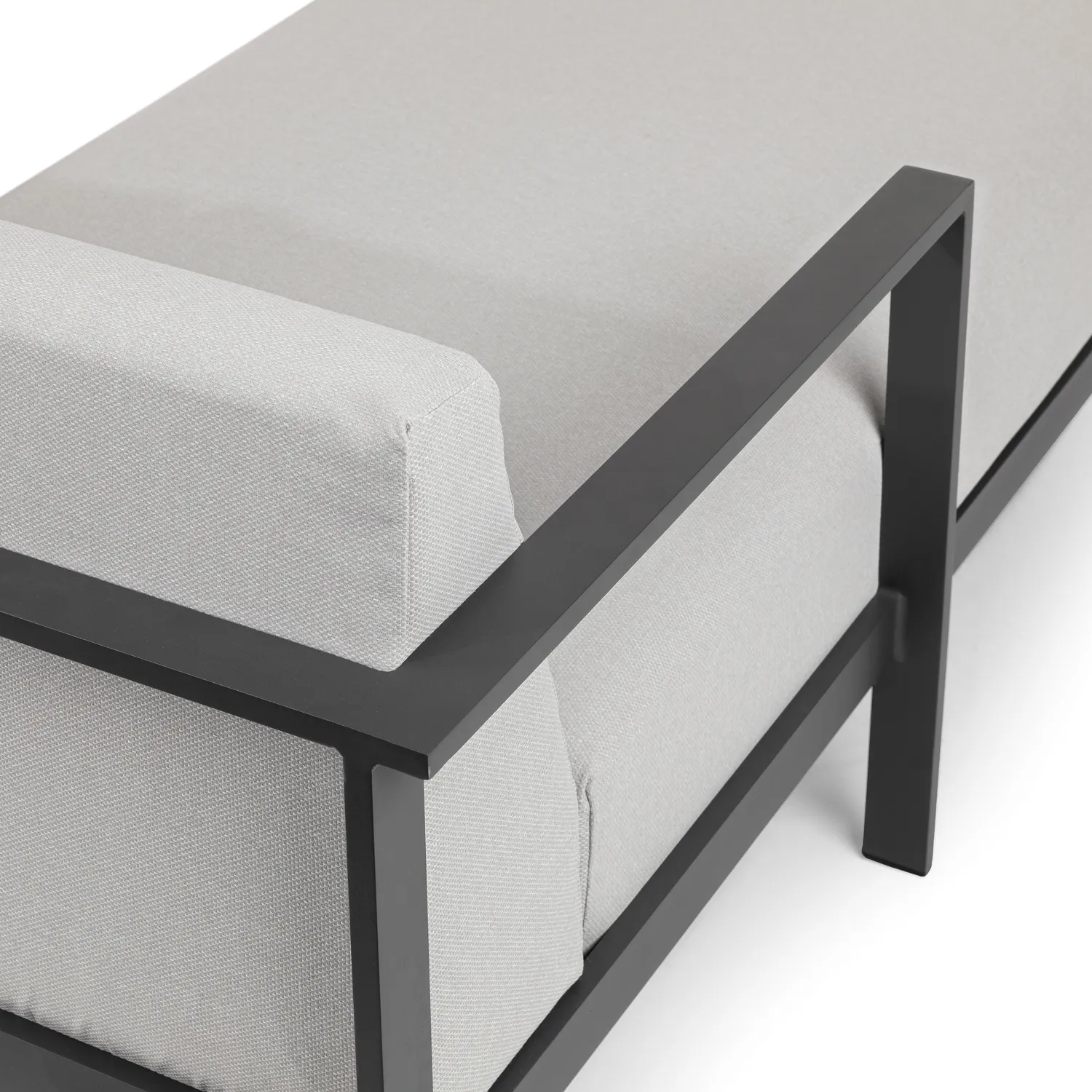 Burkel 105_ Outdoor Left Sectional - Cloudy Gray - Image 10
