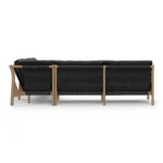 Rosa 110_ Outdoor Corner Sectional - Dravite Black
