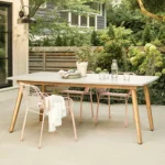 Atra 78.5_ Outdoor Dining Table - Concrete