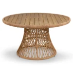 Calliope 54.5_ Outdoor Dining Table - Wicker