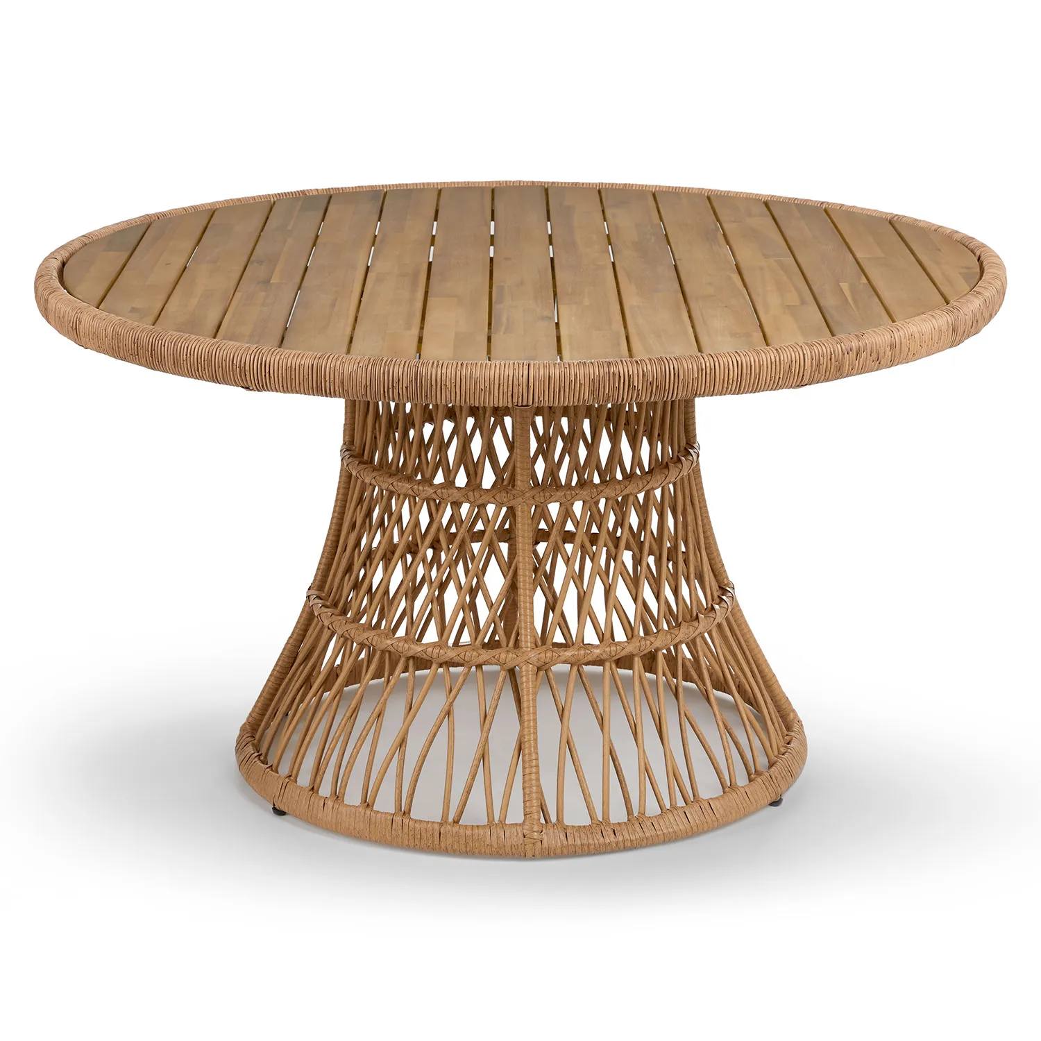 Calliope 54.5_ Outdoor Dining Table - Wicker - Image 7