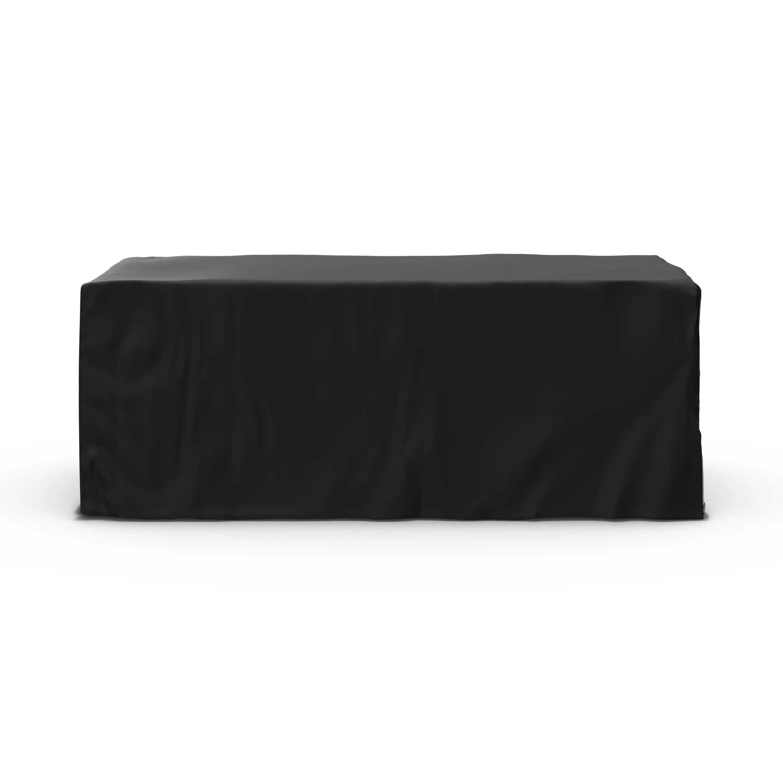 Sardis Outdoor Dining Table Cover for 6 - Black - Image 4