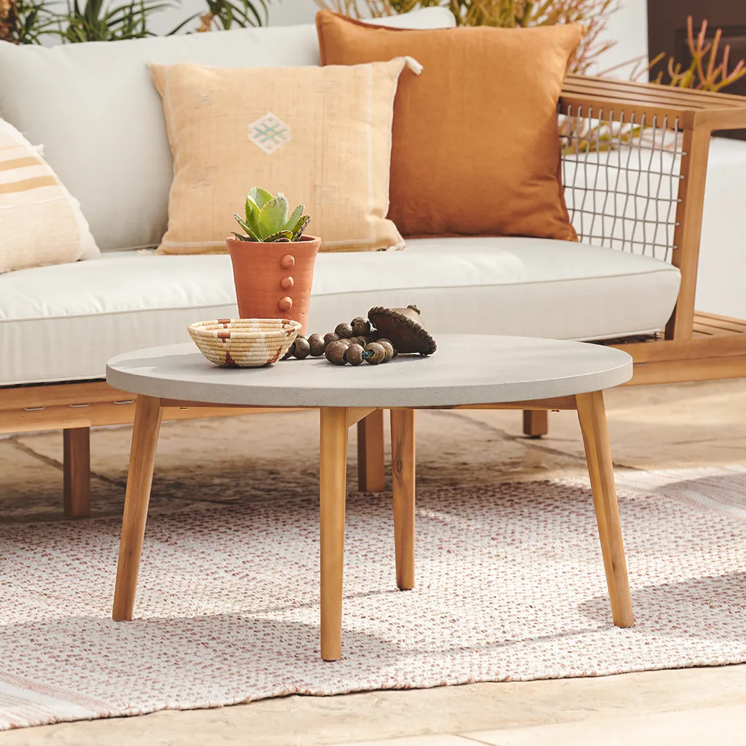 Atra 32_ Outdoor Coffee Table - Concrete - Image 10