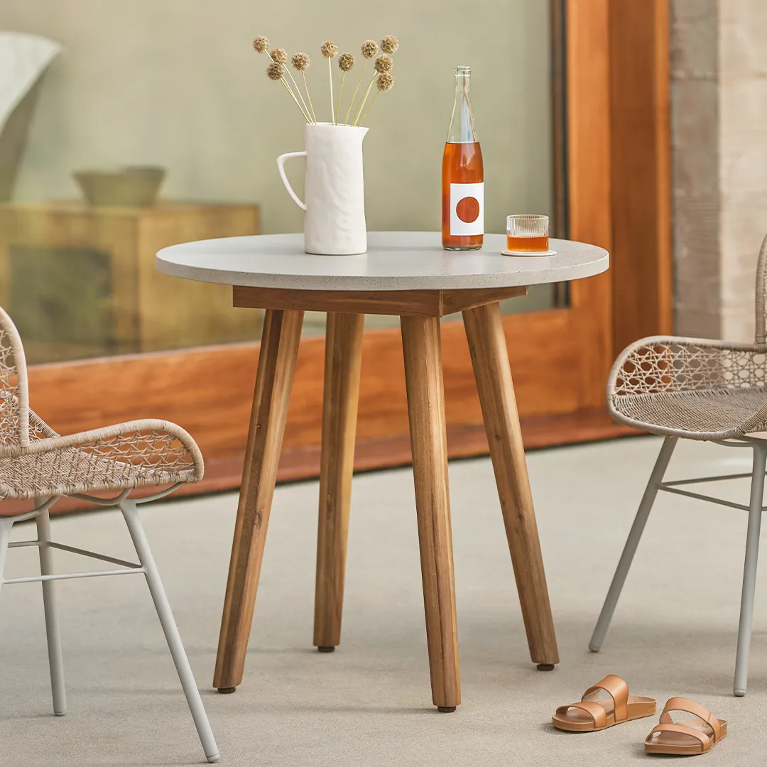 Atra Outdoor Cafe Table - Concrete - Image 11