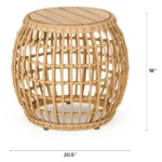Calova Outdoor Side Table - Resin Wicker